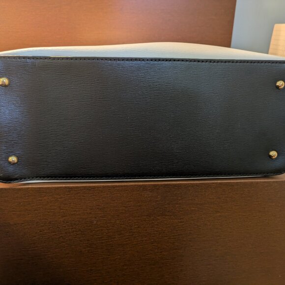 Lauren Ralph Lauren Black and White Satchel - Picture 6 of 10